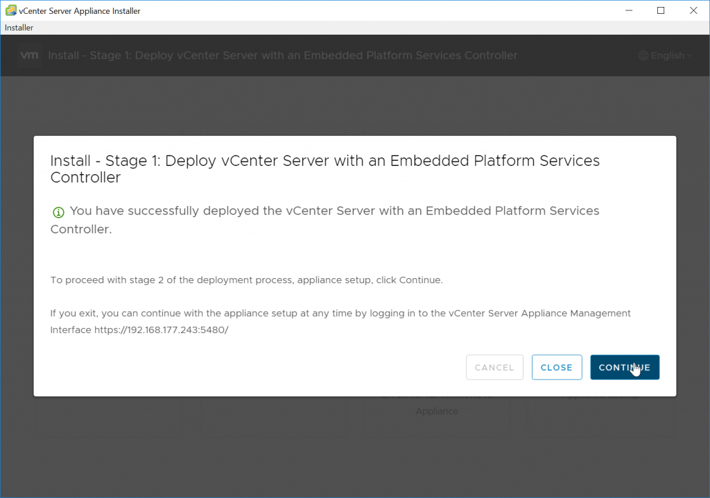 VCSA Setup