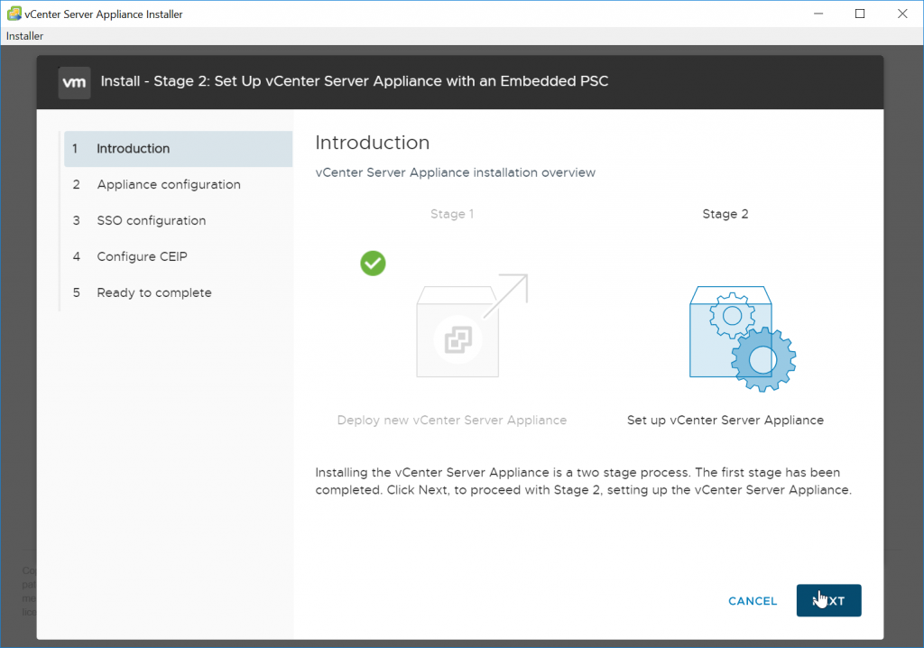 VCSA Setup