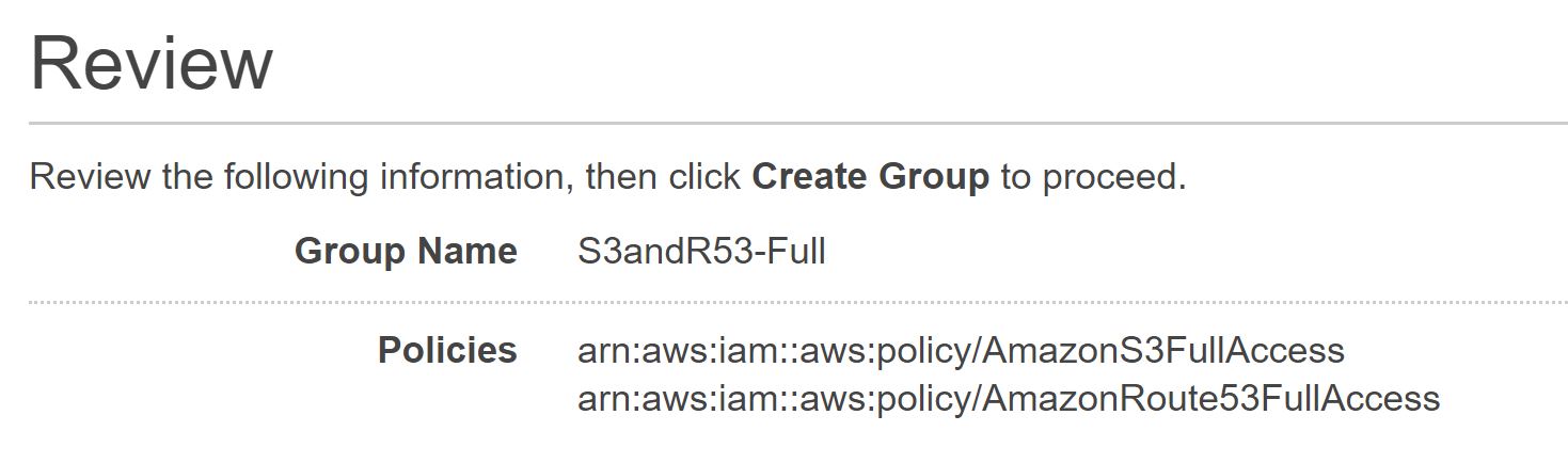 IAM AWS - Review Group